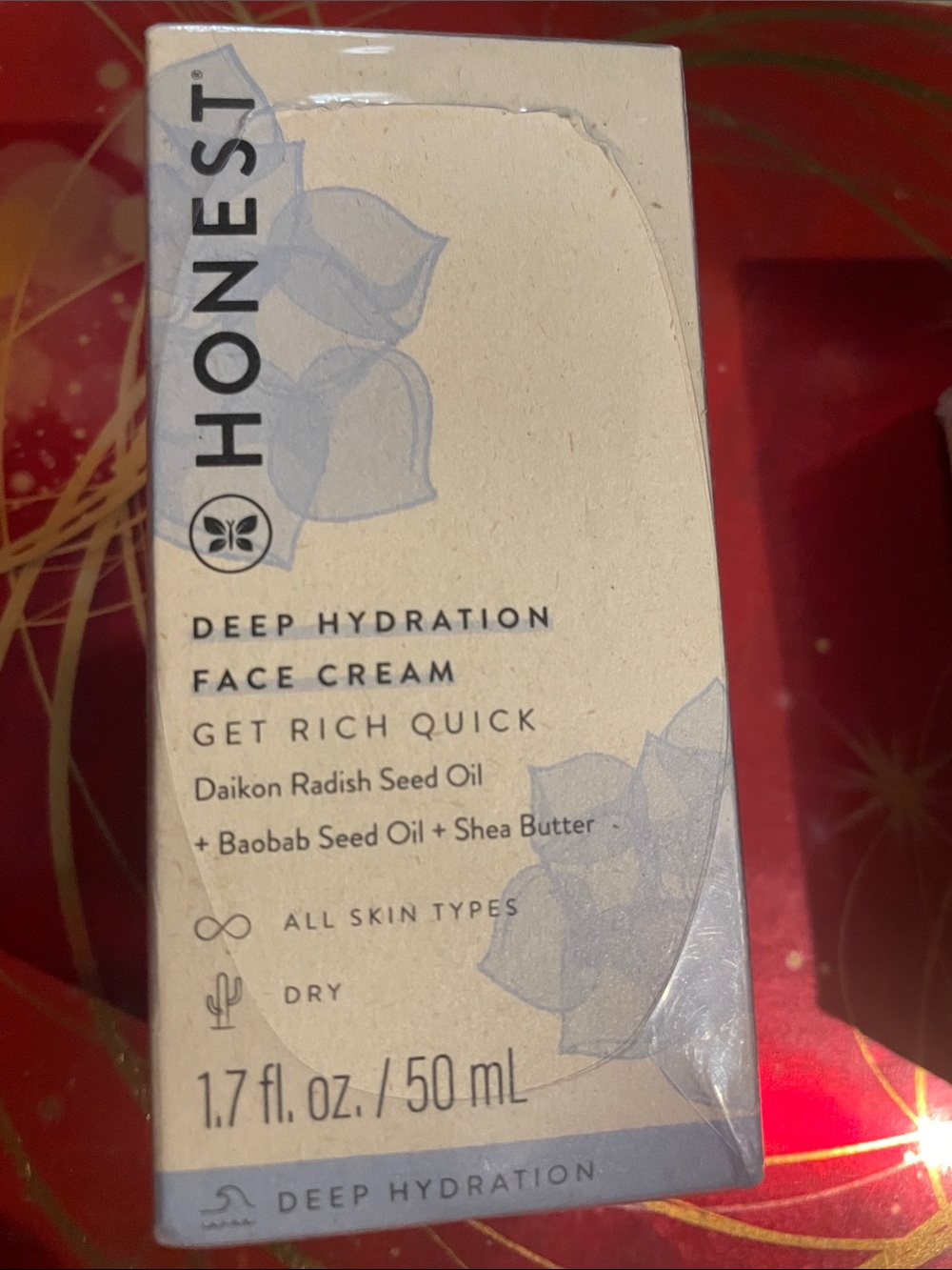 The Honest Company Deep Hydration Face Cream - Cream and Light Blue